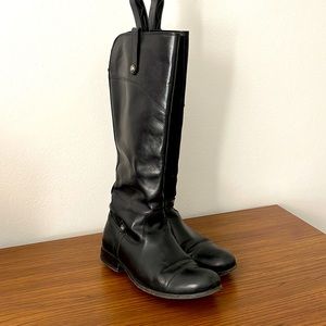 Frye Tall Wide Calf Boots with Inside Zip Size 6.5